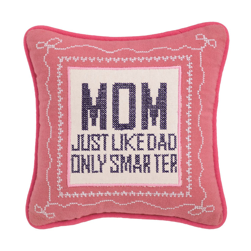 Mudpie- Mom Smarter Needlepoint Pillow #41601193