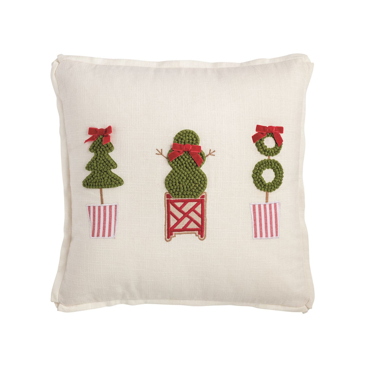 Mudpie- Christmas Topiary Pillows 