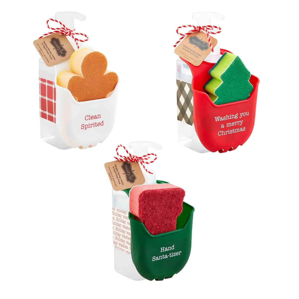 Mudpie- Christmas Soap & Sponge Caddy Sets #41760003