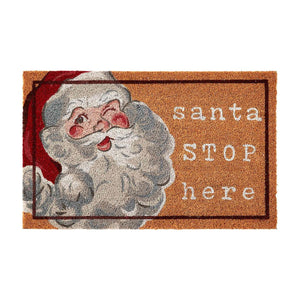 Mudpie- Santa Stop Here Mat #42120002