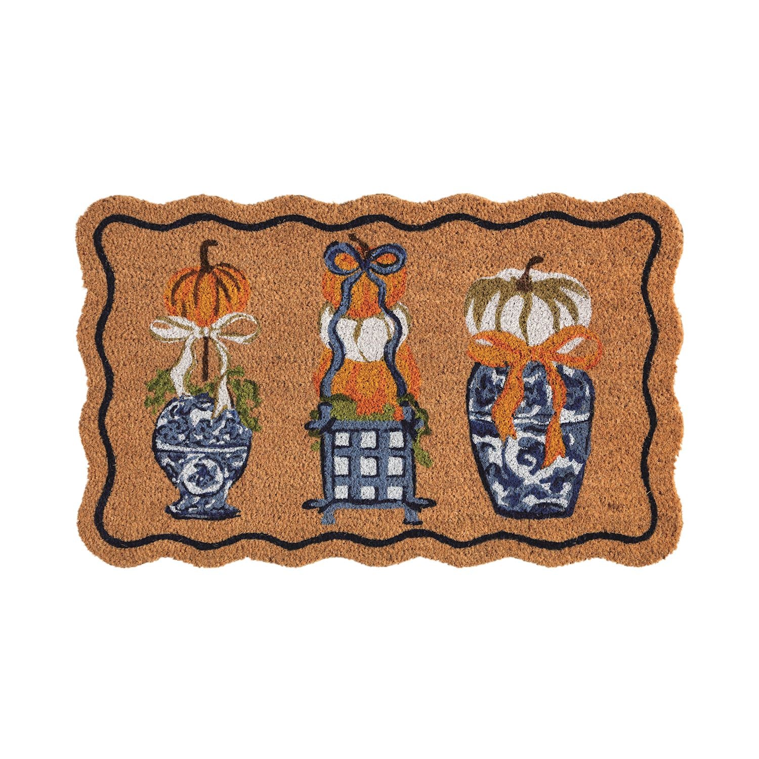 Mudpie- Pumpkin Topiary Doormat 