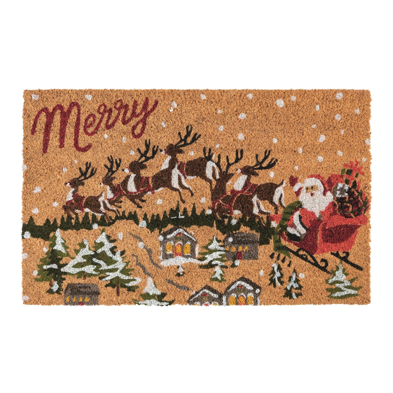Mudpie- Santa's Sleigh Doormat  