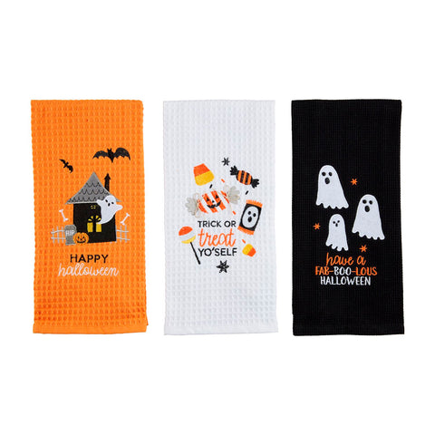 Mudpie-Halloween Waffle Towels #42170104