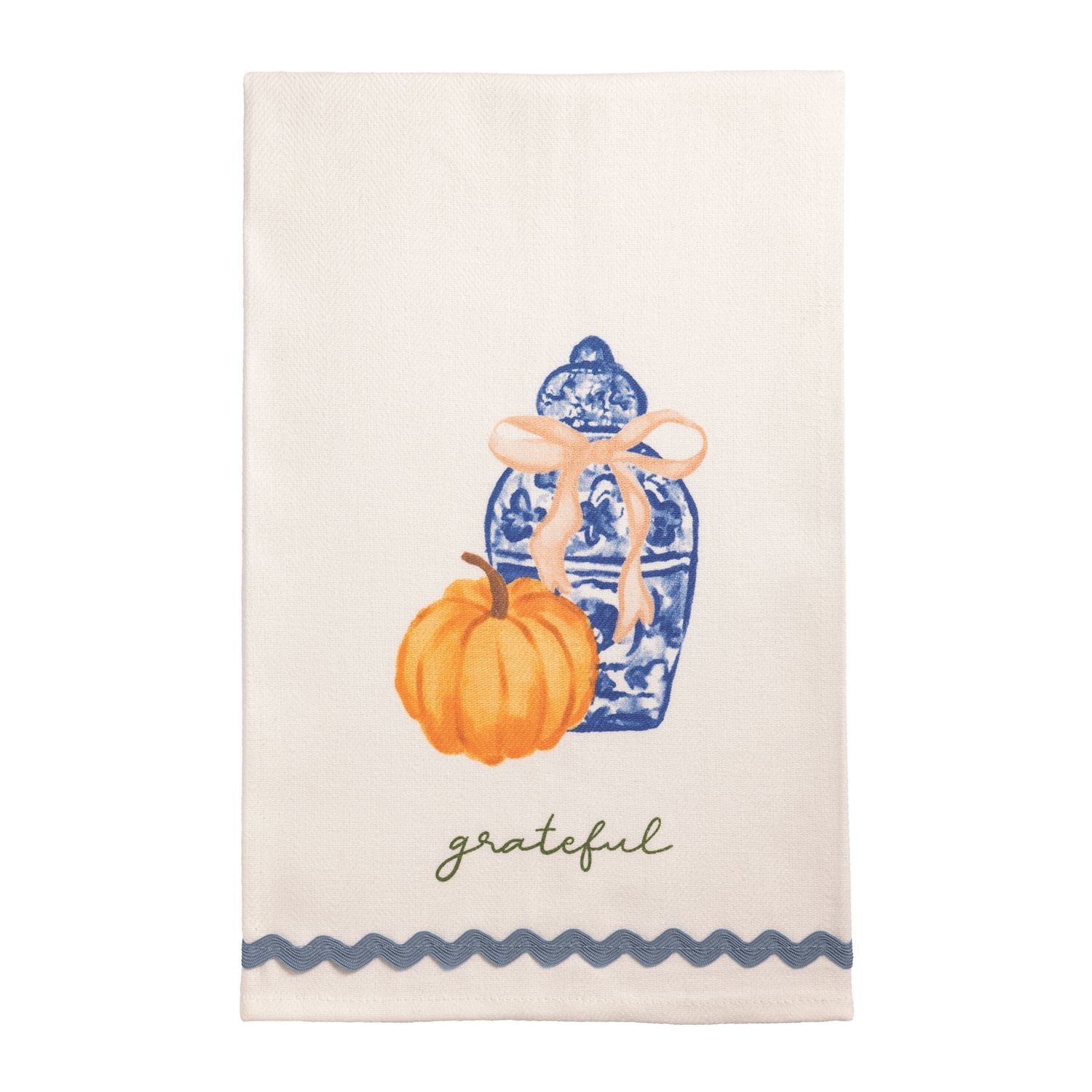 Mudpie- Pumpkin Topiary Towels 