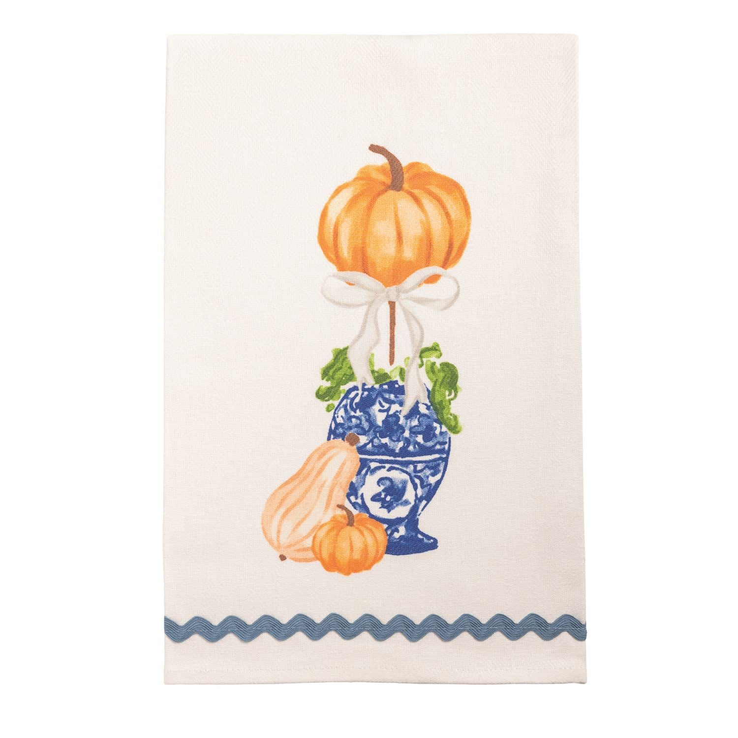 Mudpie- Pumpkin Topiary Towels 