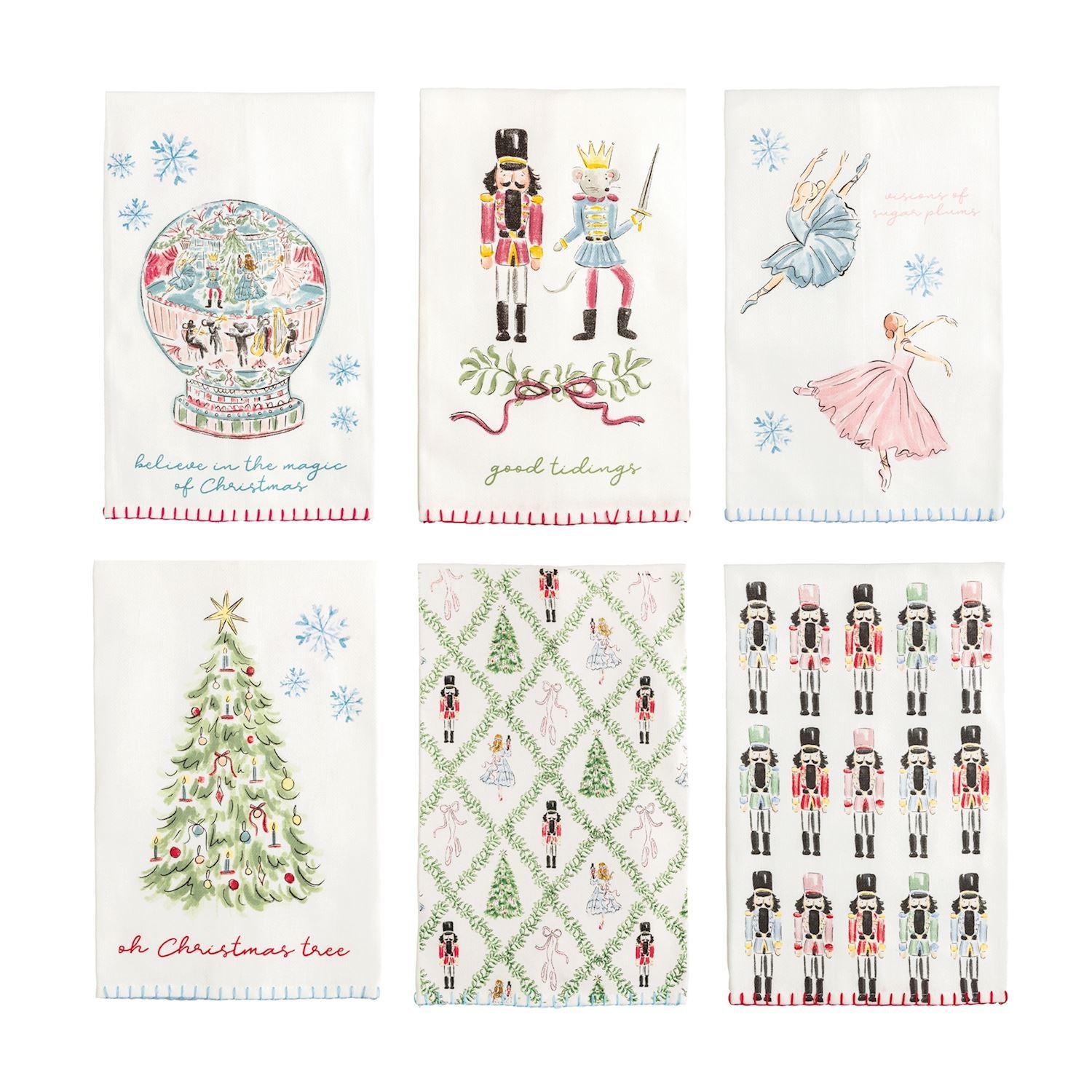Mudpie- Nutcracker Towels 
