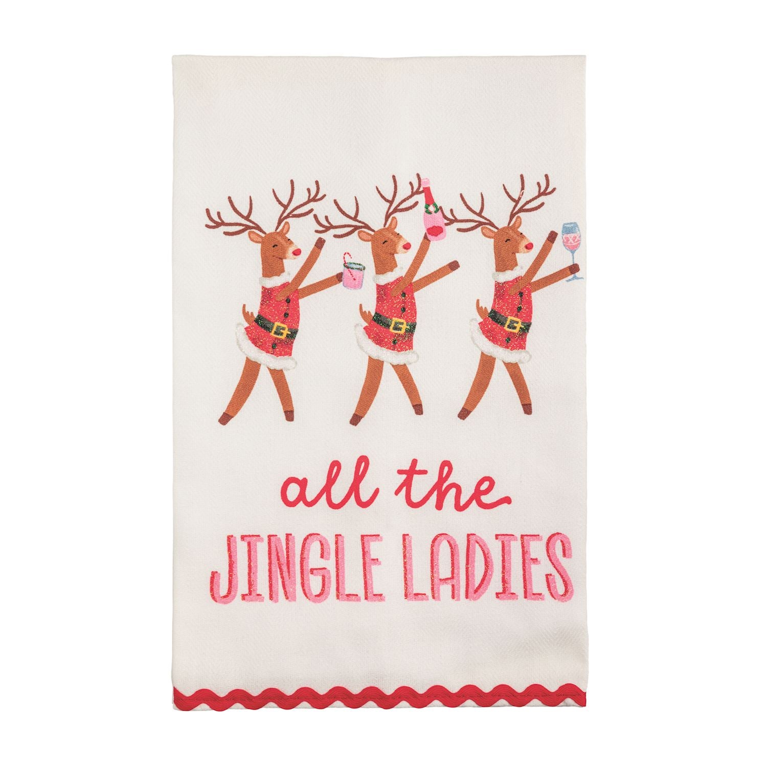 Mudpie- Holiday Bar Glitter Towels 