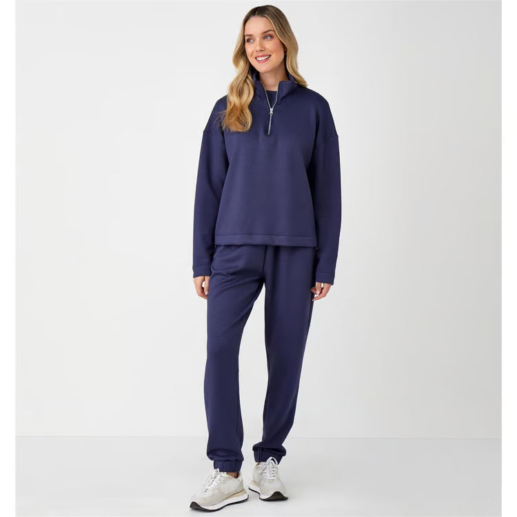 Charlie Paige Half Zip Pullover In Blue *COMING SOON*