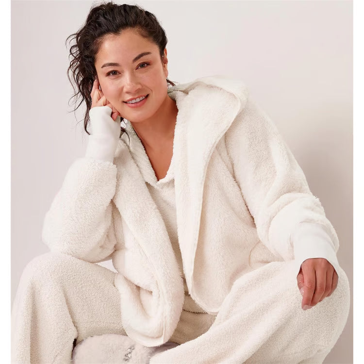 Charlie Paige Cozy Lounge Hoodie In Cream *COMING SOON*