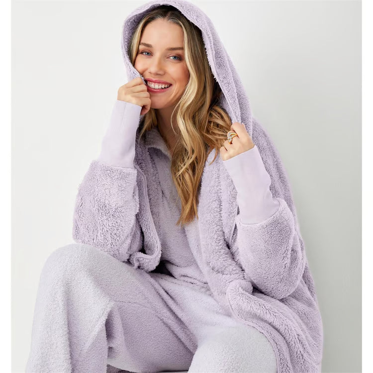 Charlie Paige Cozy Lounge Hoodie In Lavender *COMING SOON*