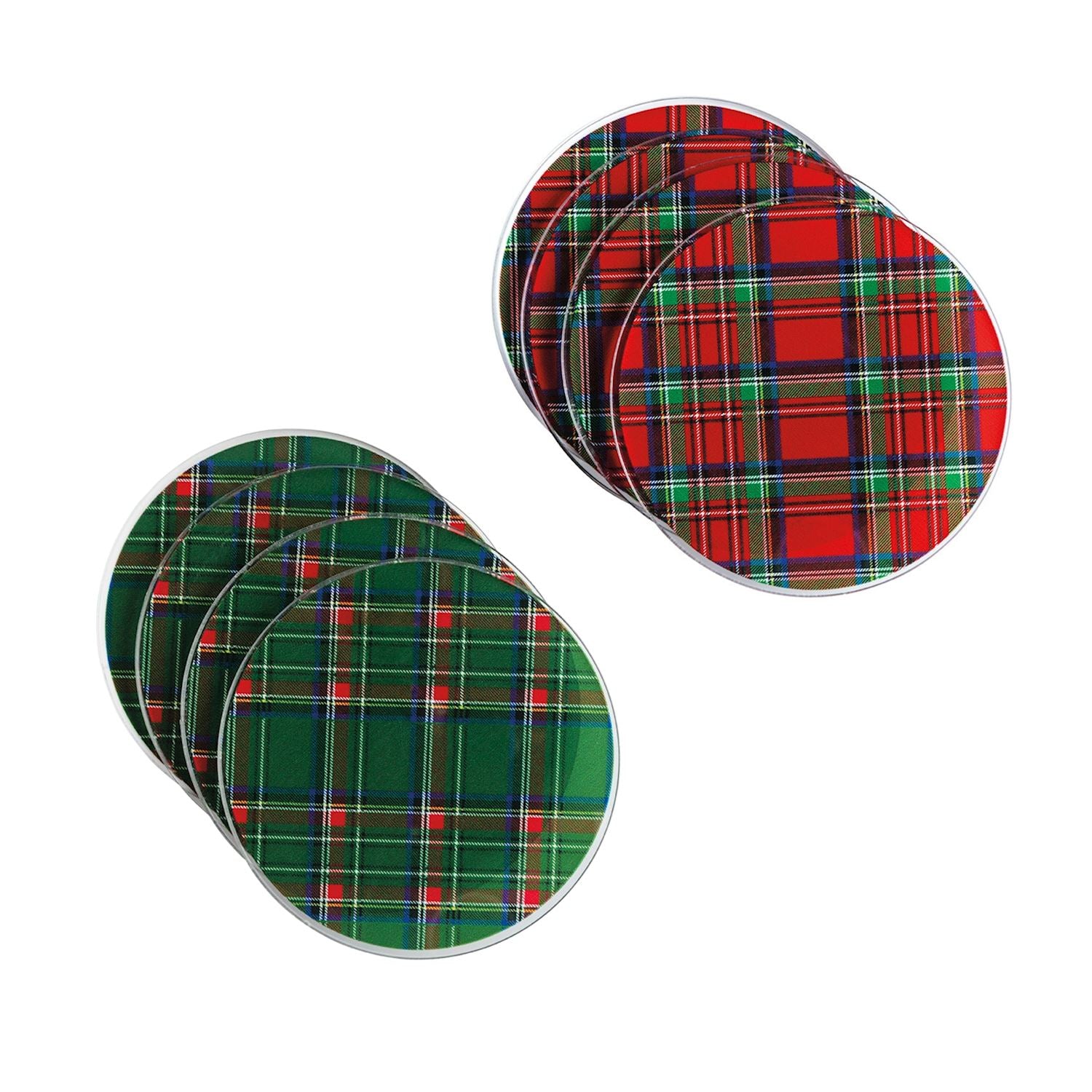Mudpie- Tartan Coaster Sets 