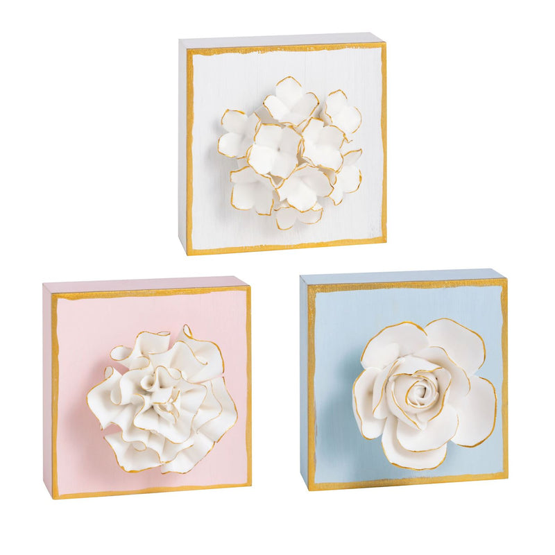 Mudpie Flower Plaque #43400257
