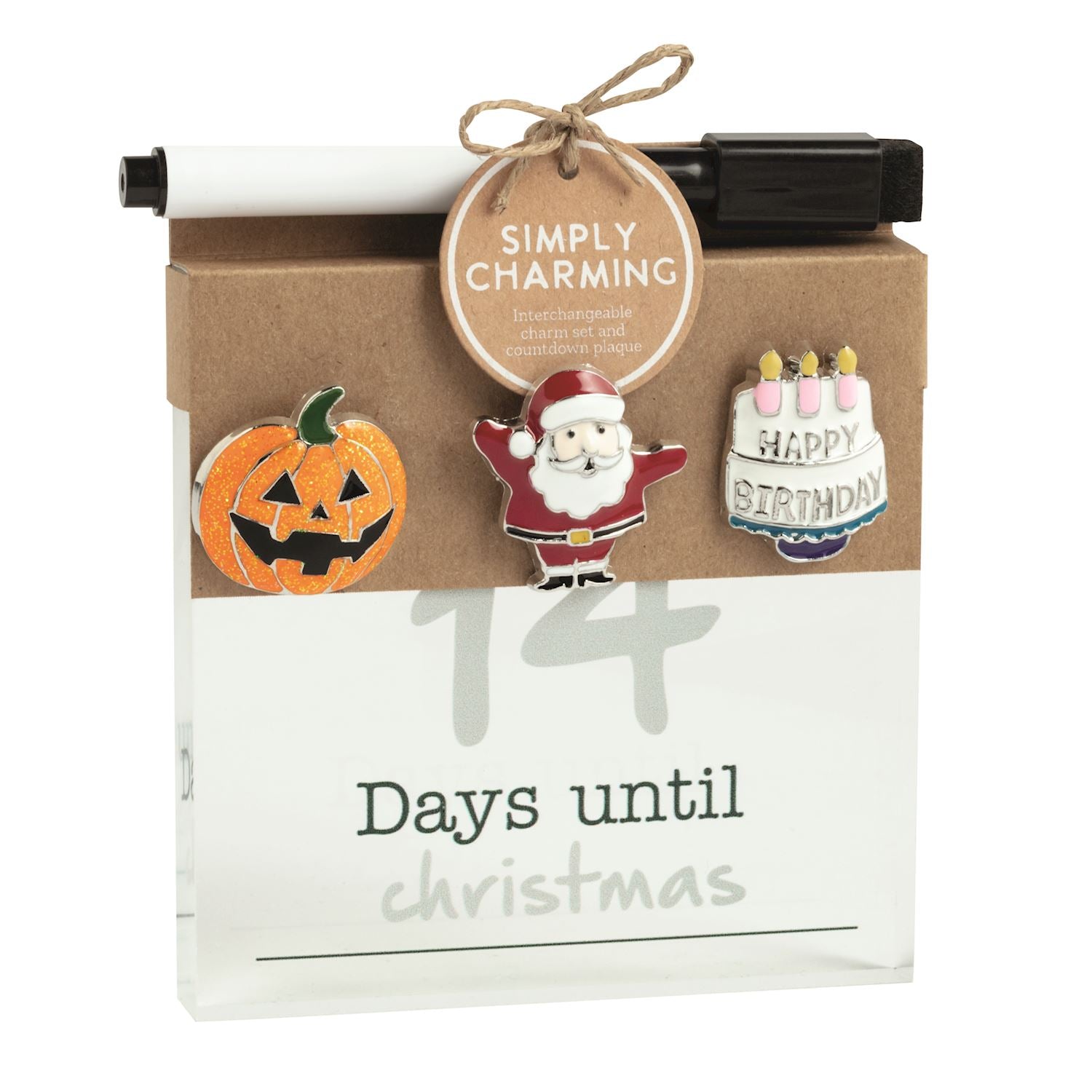 Mudpie- Simply Charming Countdown Plaque Set 