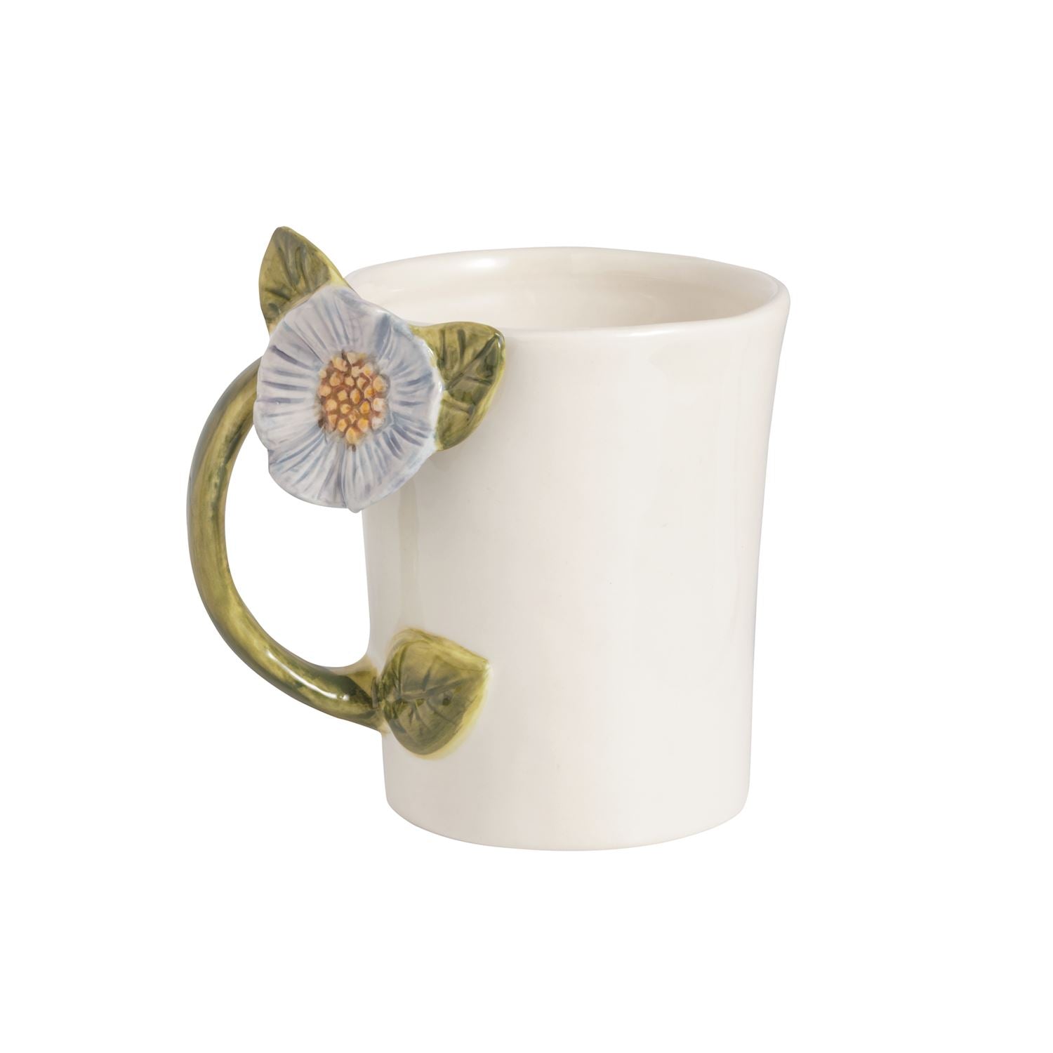 Mudpie Blue Flower Handle Mug 