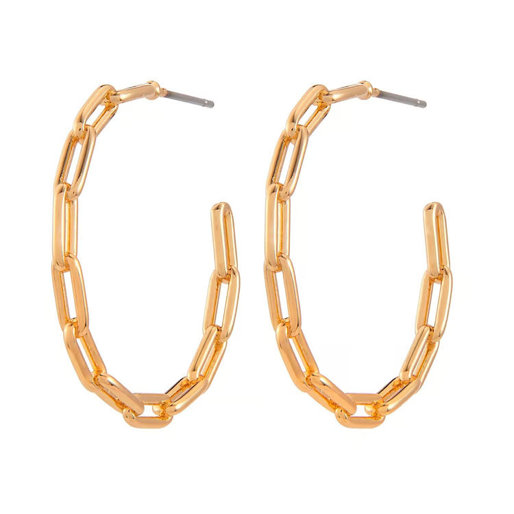 Chain Hoop Earrings *COMING SOON*