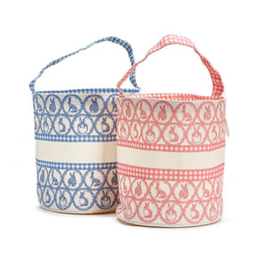 Easter Egg Hunt Bucket Bag with Bunny and Gingham
