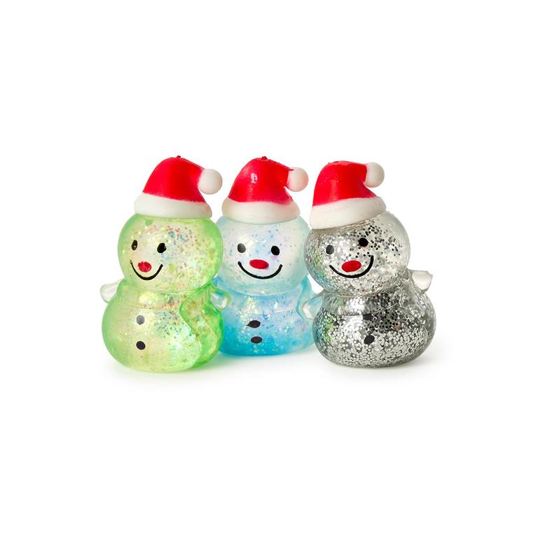 Frosty Squishy Glitter Snowman Toy
