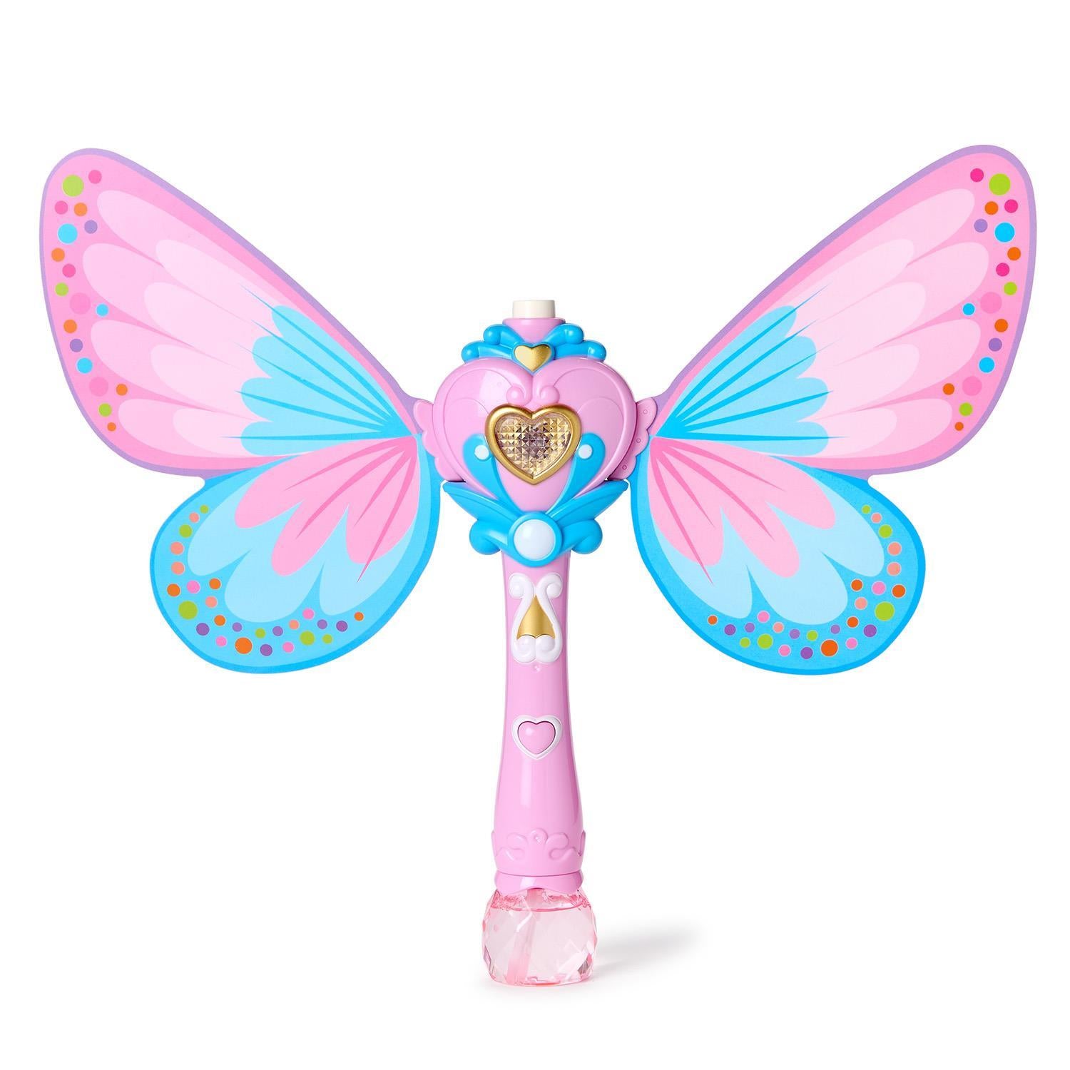 Fairy Butterfly LED Bubble Wand Blower