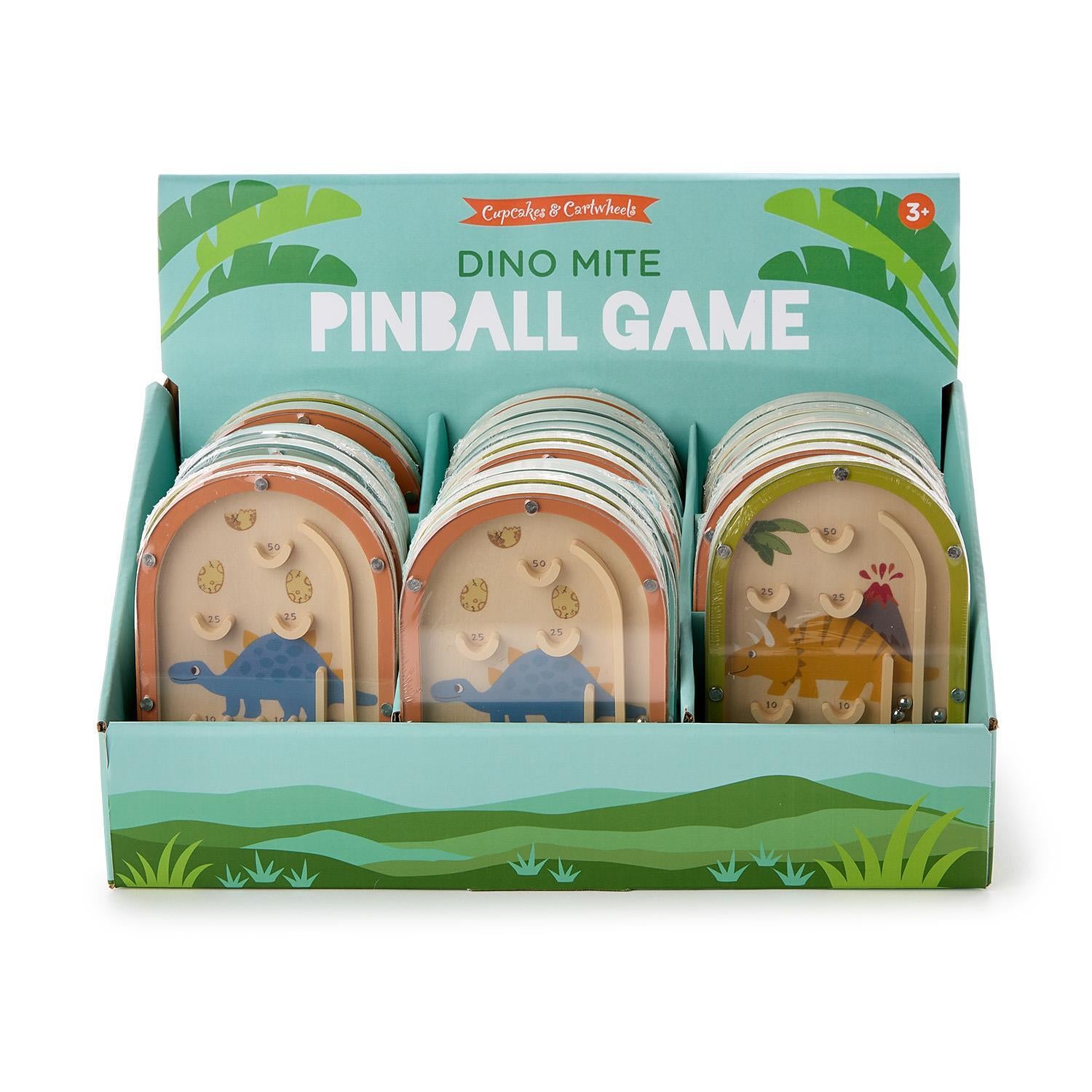 Wooden Pinball Dinosaur Game