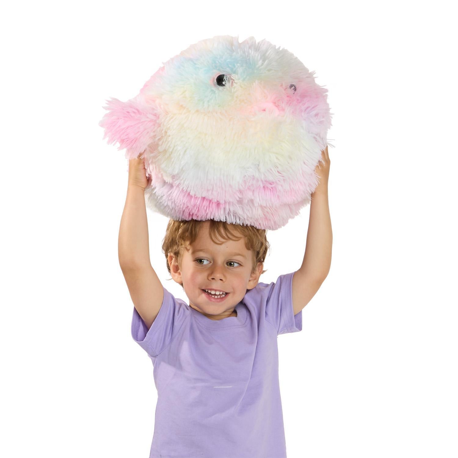 Two's Company Snuggle Puff Rainbow Puffer Fish