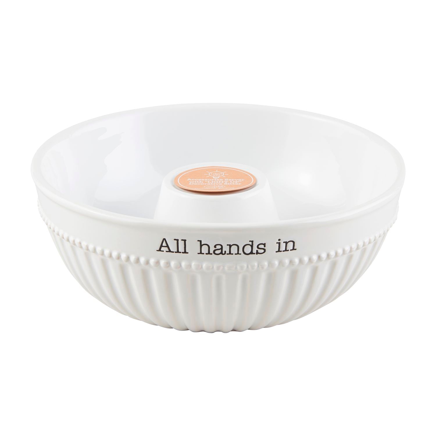 Mudpie- All Hands In Accessories Serving Bowl 