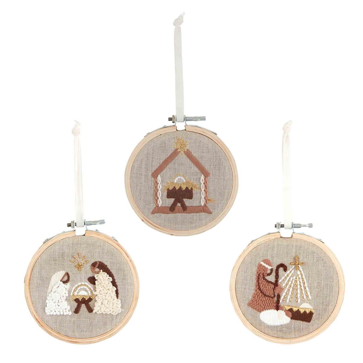 Mudpie-Nativity Hoop Ornaments  #46700315