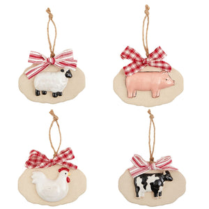 Farm Animal Ornaments  46700387