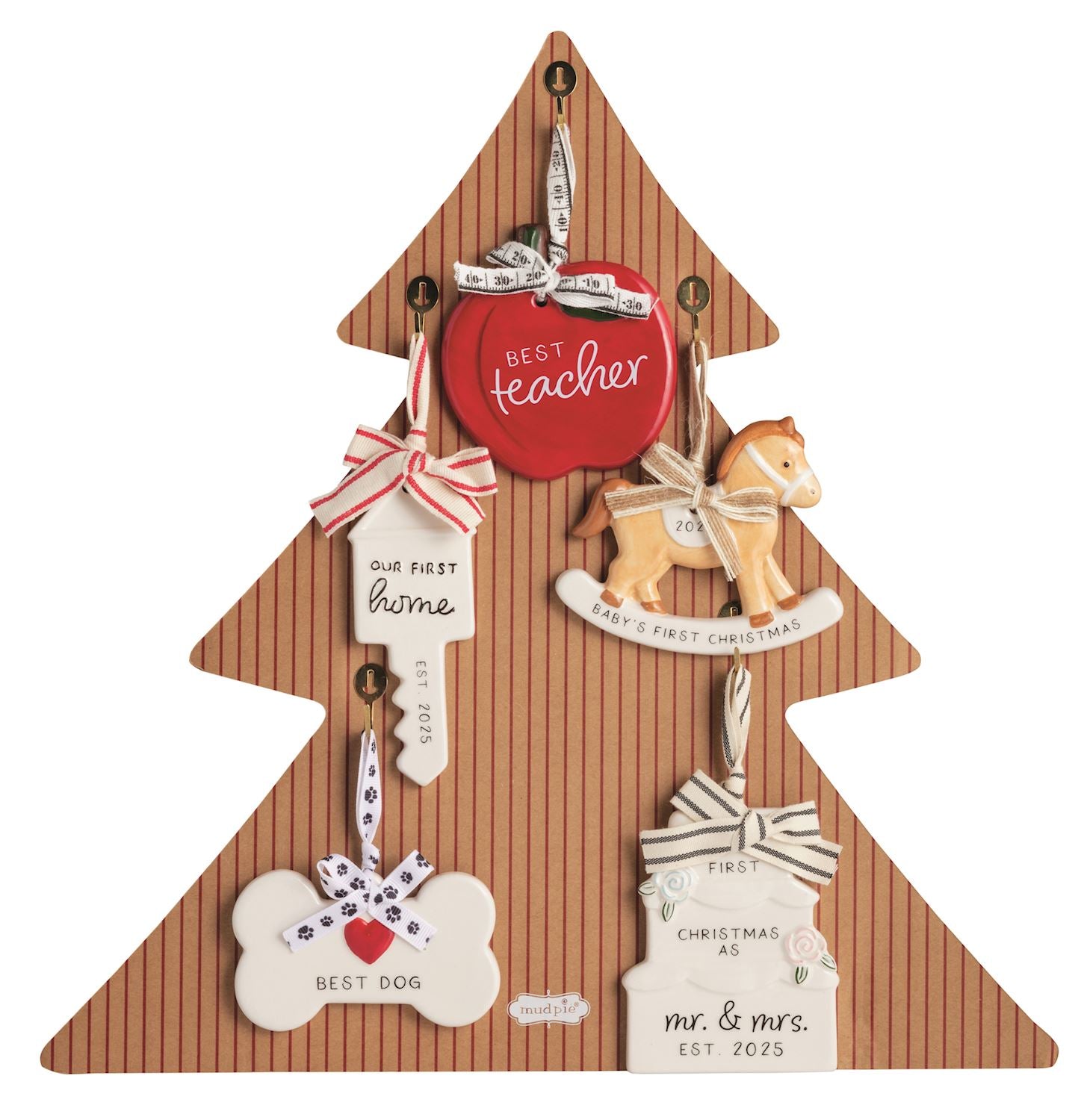 Mudpie- Christmas Ceramic Ornaments 