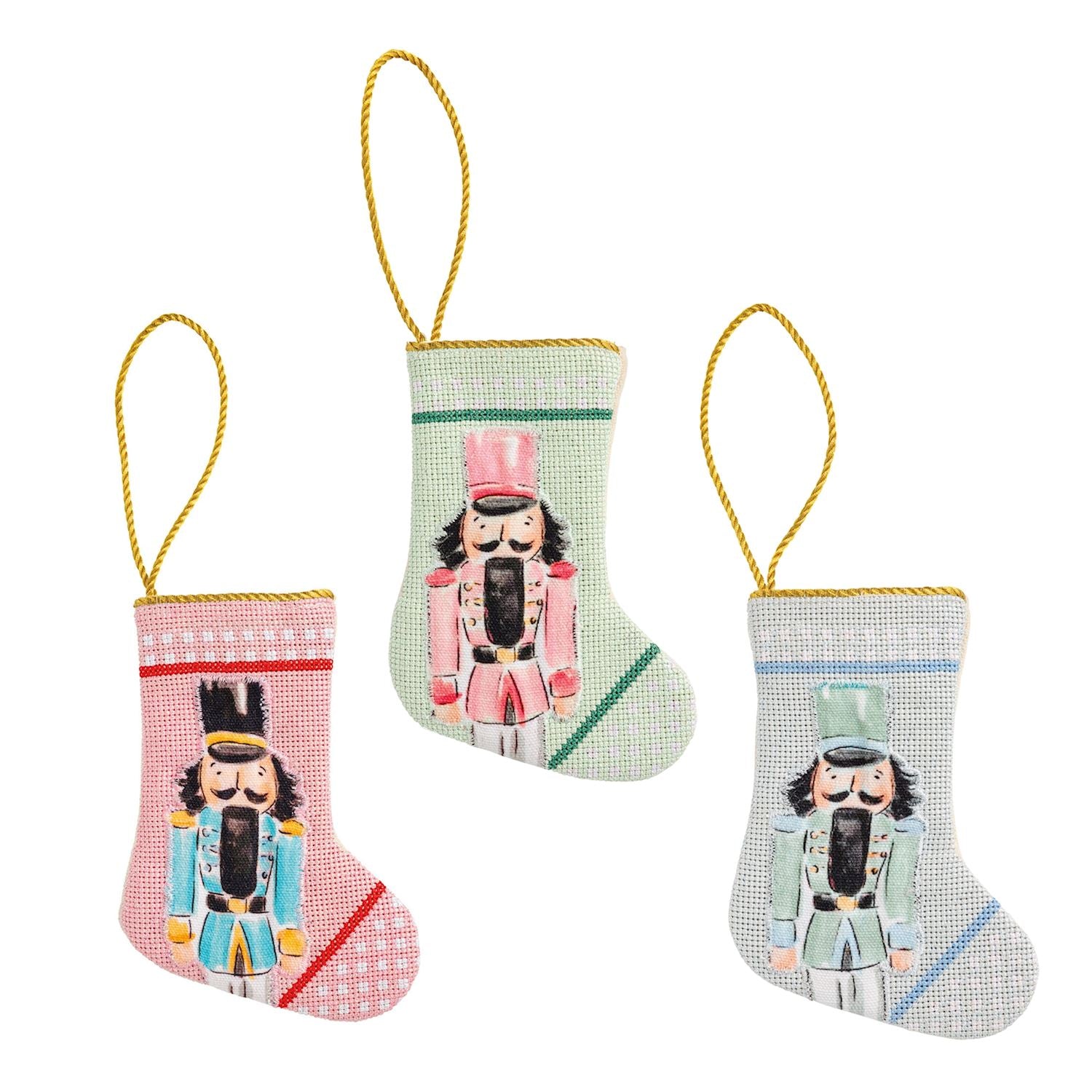 Mudpie- Mini Nutcracker Stockings 