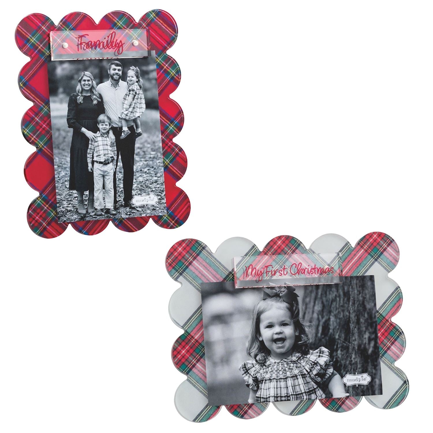 Mudpie- Scallop Tartan Frames 