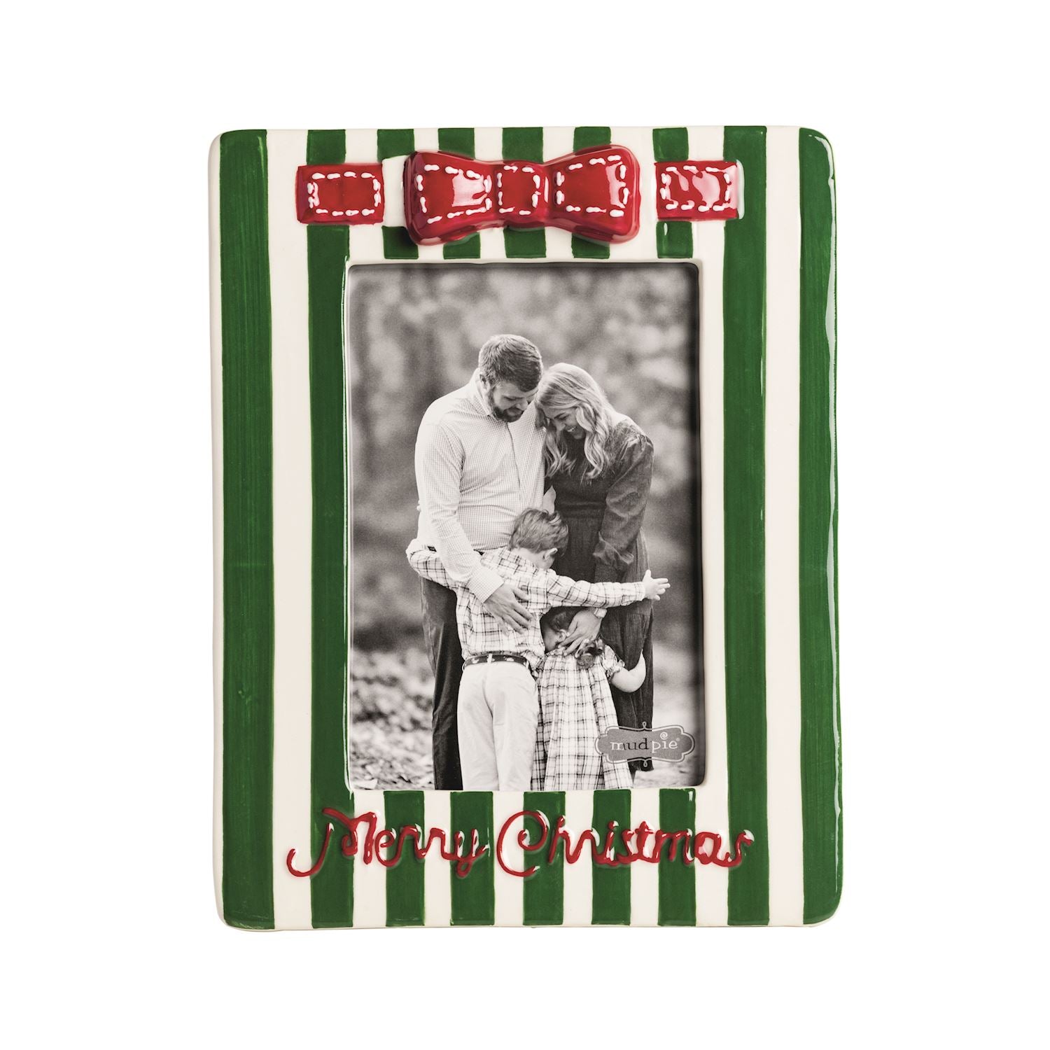 Mudpie- Green Stripe Bow Frame 