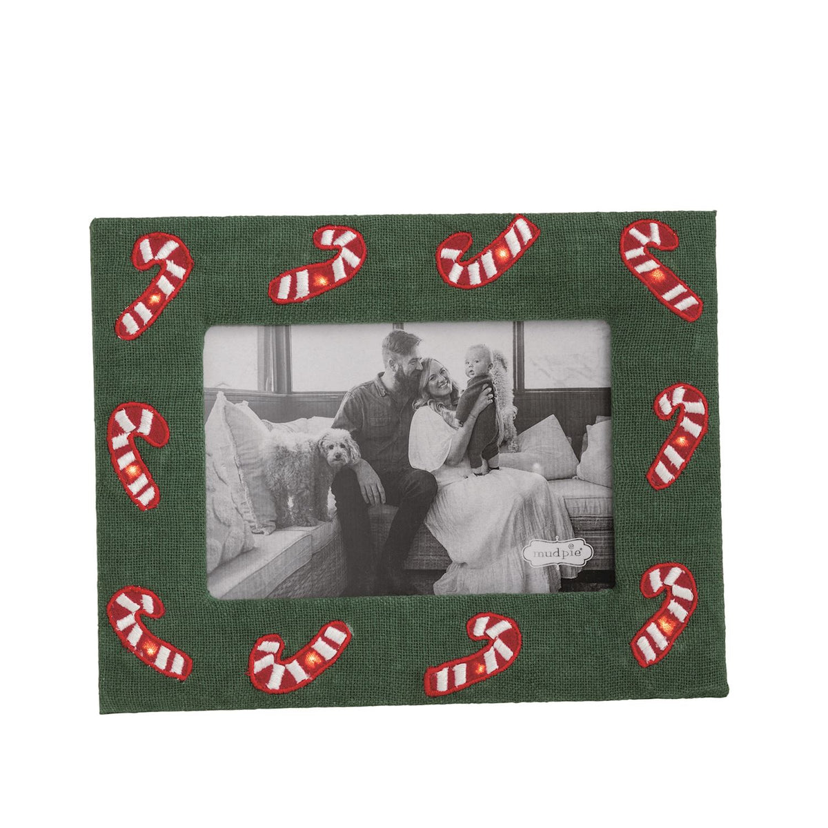 Mudpie- Christmas Lights Light-Up Frame 