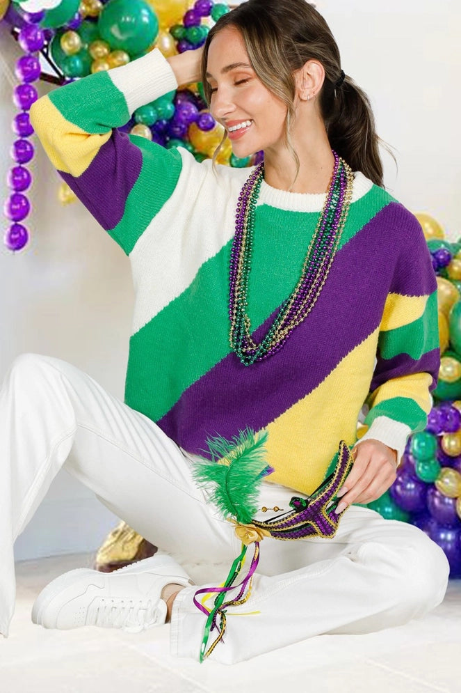 Vine & Love Color Block Sweater