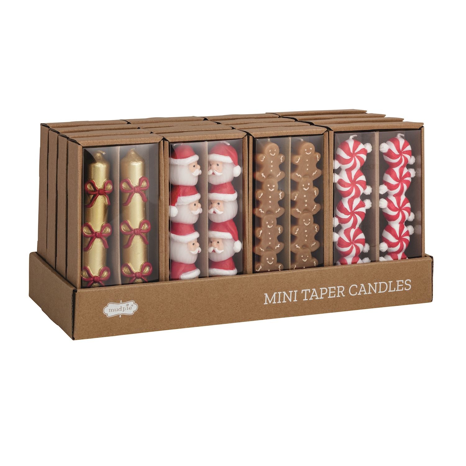 Mudpie- Christmas Mini Taper Candle Sets 