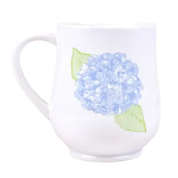 Hydrangea Mug White/Multi 18oz