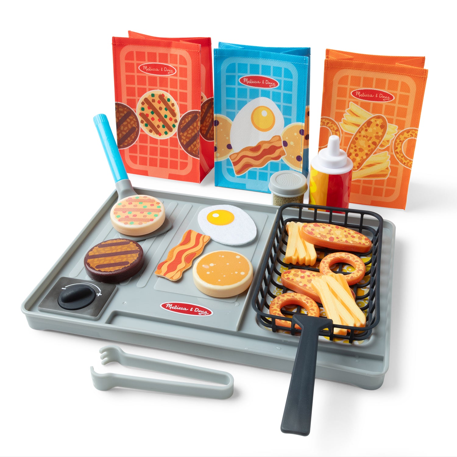 Melissa & Doug- Flip & Fry Grill Play Set