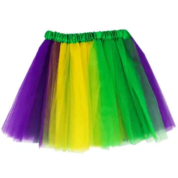 Purple, Green, and Yellow Tutu