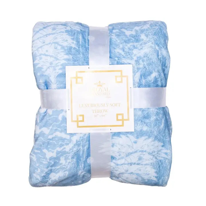 The Royal Standard- Winter Dreams Throw Light Blue