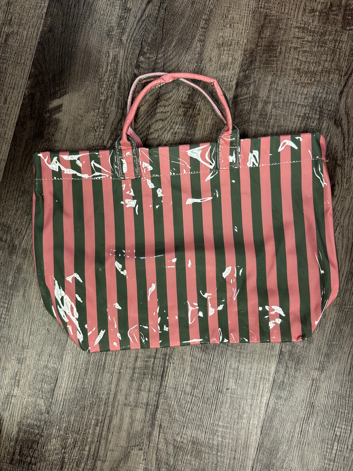 Vinyl Striped Totes