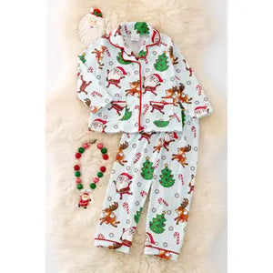 Santa Printed Unisex Pajamas Set