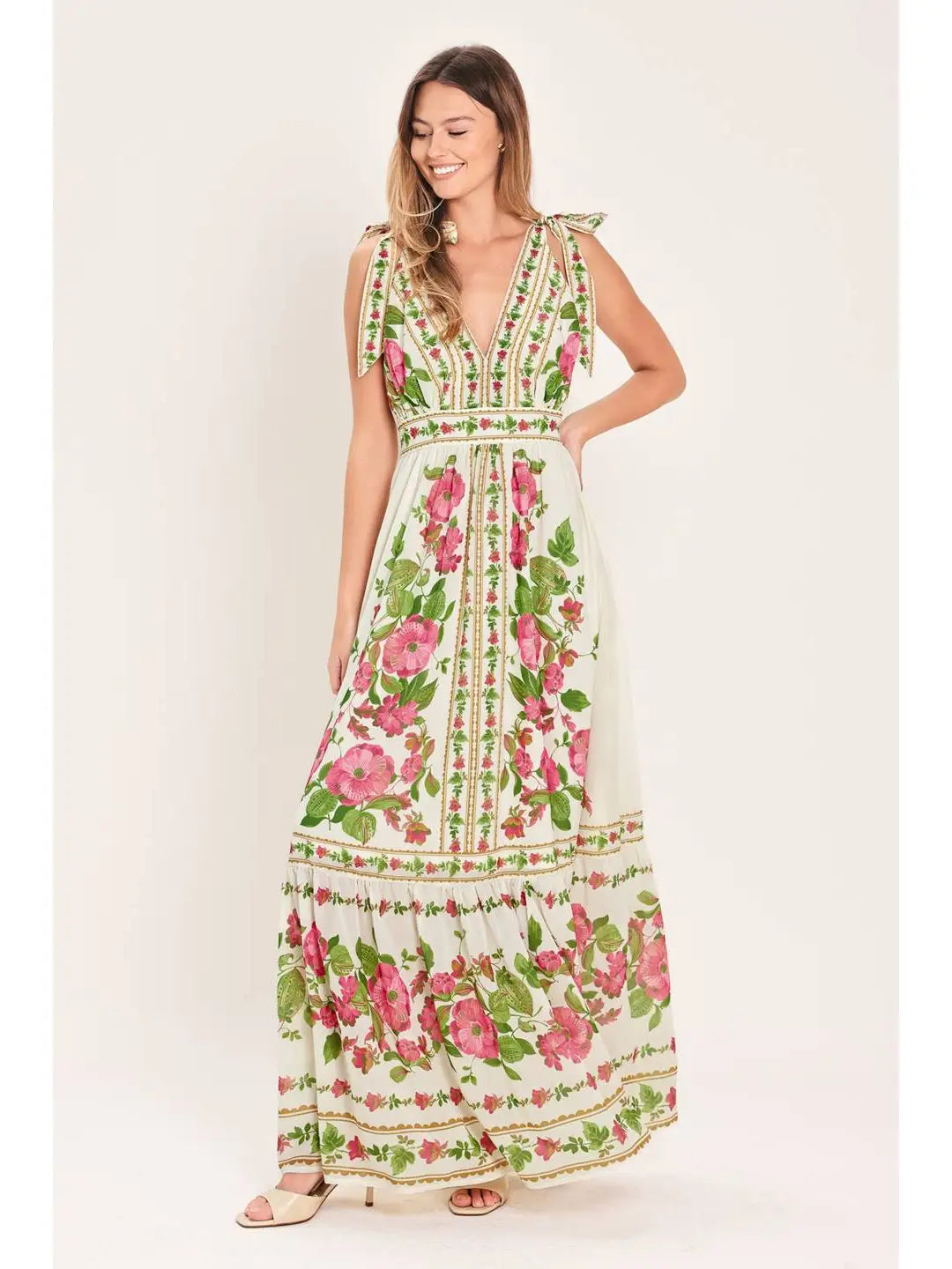 Floral Vintage Woven Maxi Dress