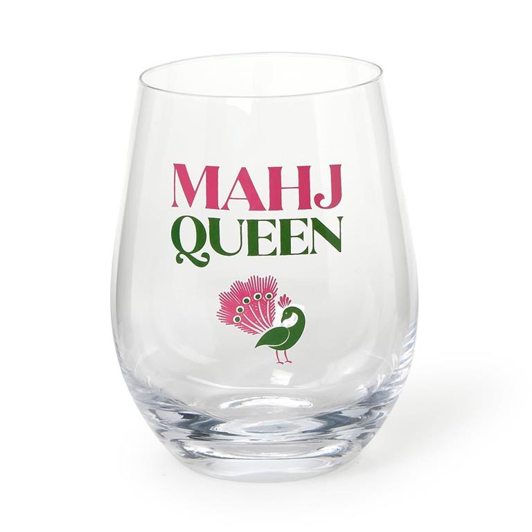 Mahj Queen Stemless Wine Glass (IN STORE PICK UP ONLY)