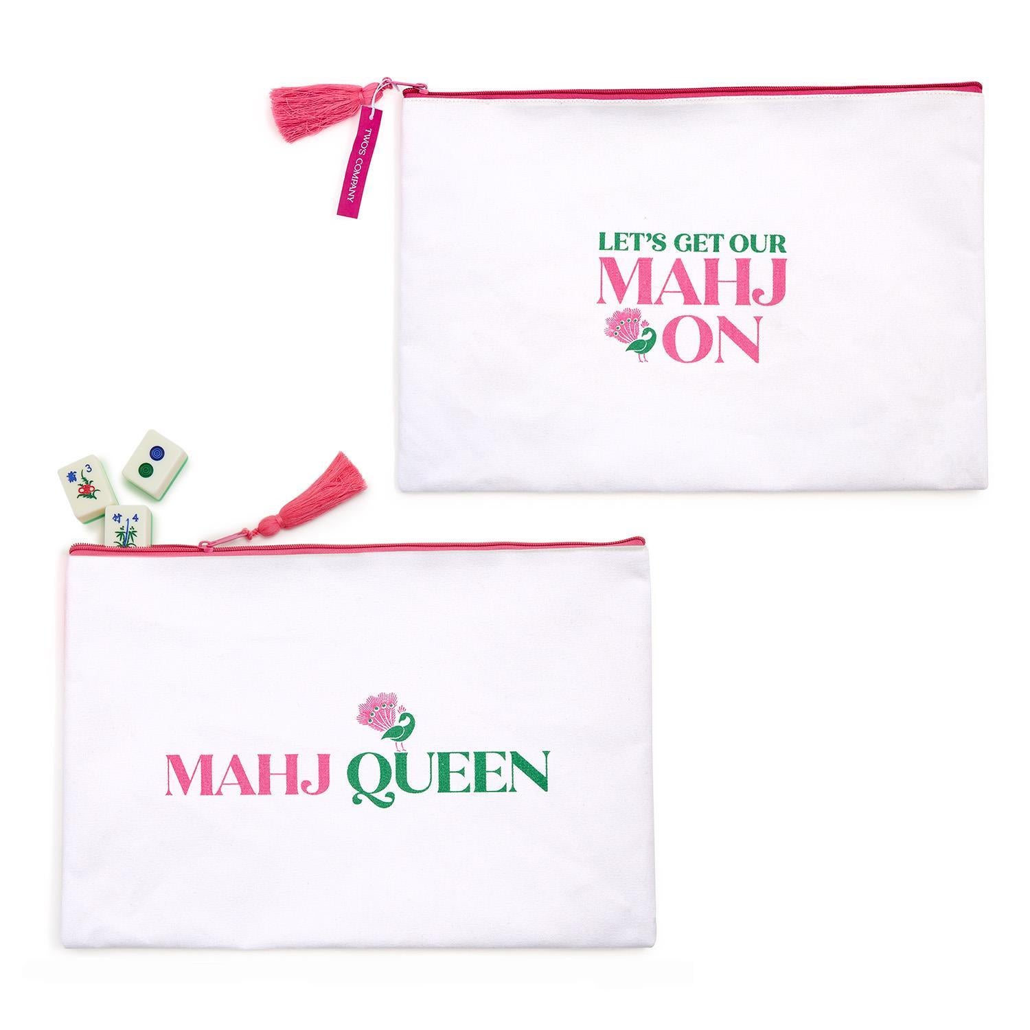 Two's Company Mahjong Storage And Accessory Pouch