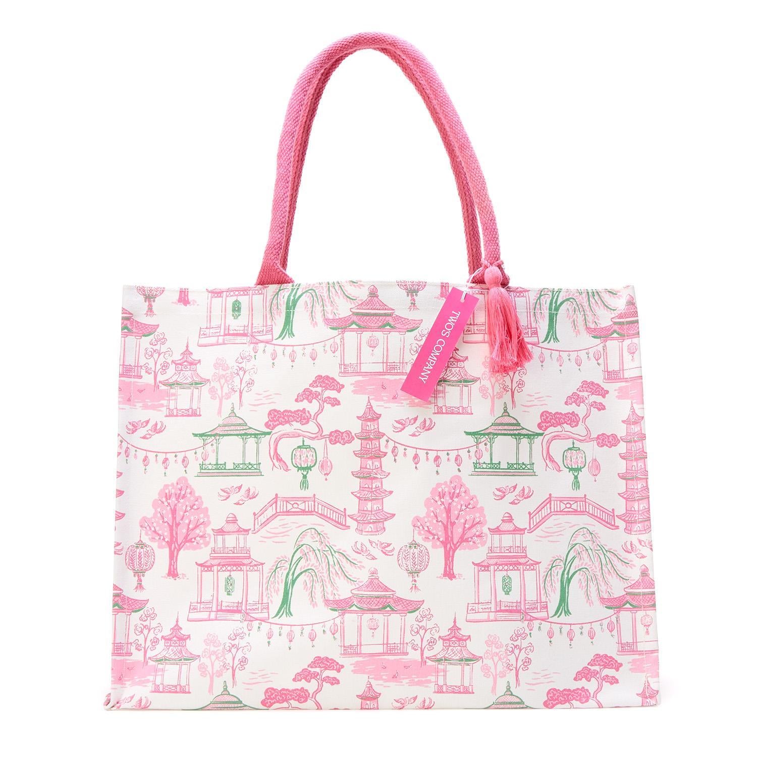 Mahjong Block Print Tote Bag