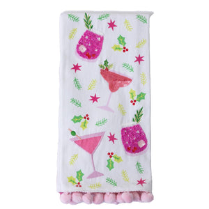 Mary Square Embellished Spirits Tea Towel