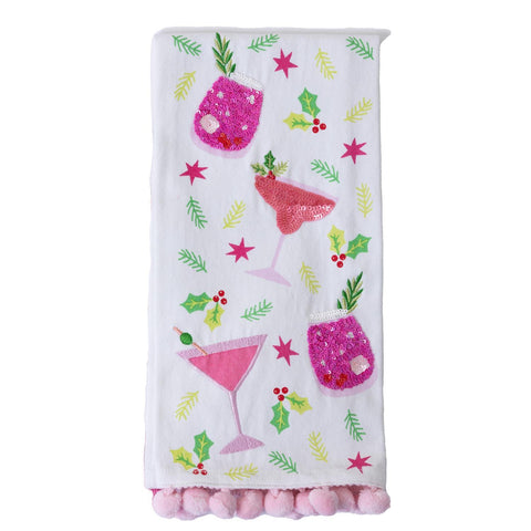 Mary Square Embellished Spirits Tea Towel