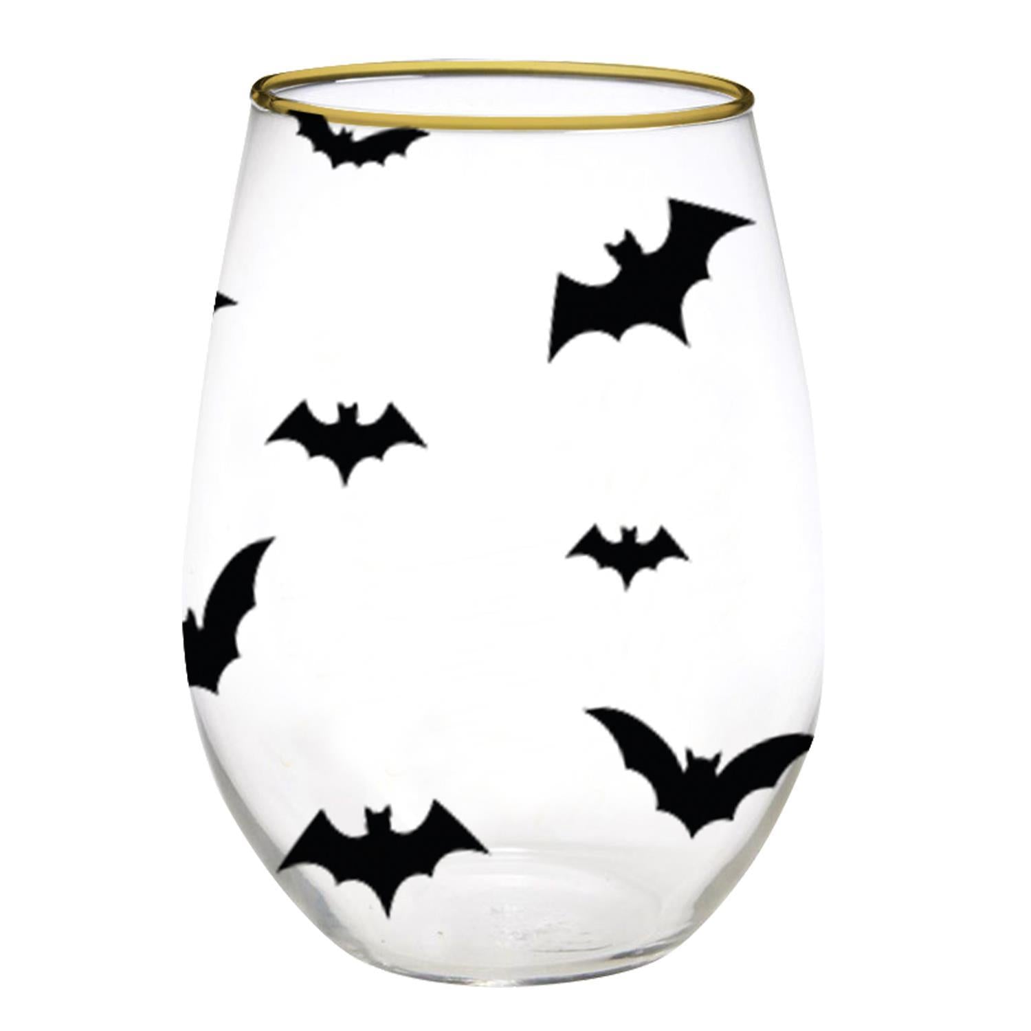 Mary Square Bats Wine Glass In Store Only