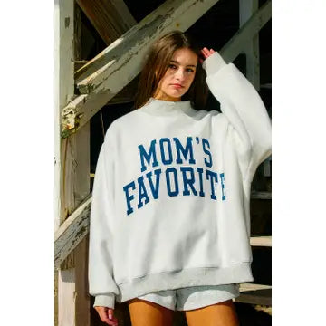 Dad/ Mom Reversible Mock-Neck Sweatshirt