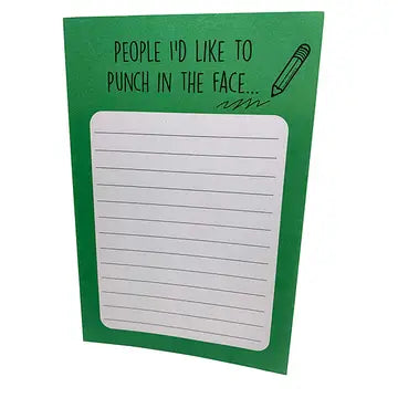 Memo Pad - People I'd Punch Notepad
