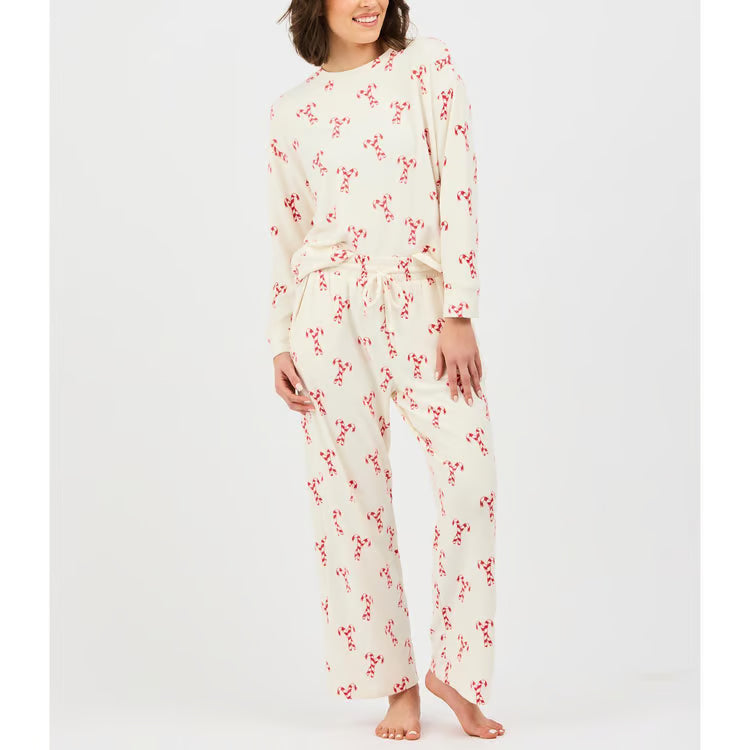 Mary Square Sophie Candy Canes Pajamas